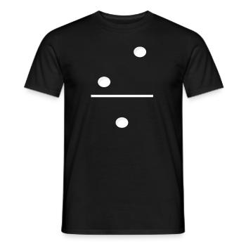 Domino Game Tile 2-1 - Lustiges Gruppenkostüm - Männer T-Shirt - Schwarz - Vorne - AI Model Male 178 light (178cm)