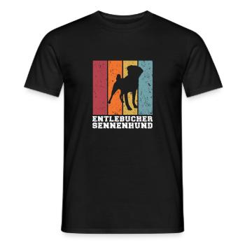 Entlebucher Bouvier - T-shirt homme - noir - Devant - AI Model Male 178 light (178cm)