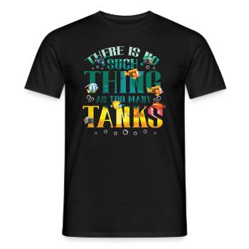 Il n’y a pas de poisson dans trop d’aquariums - T-shirt homme - noir - Devant - AI Model Male 178 light (178cm)