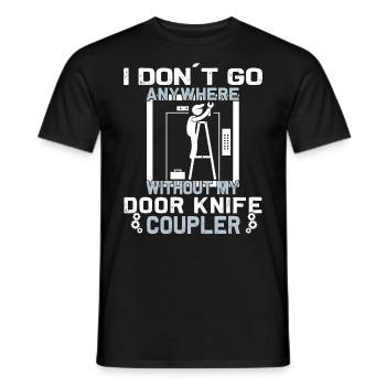 Elevator Inspector - Elevator Mechanic - Men's T-Shirt - black - Front - AI Model Male 178 light (178cm)