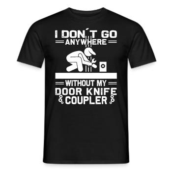 Elevator Inspector - Elevator Mechanic - Men's T-Shirt - black - Front - AI Model Male 178 light (178cm)