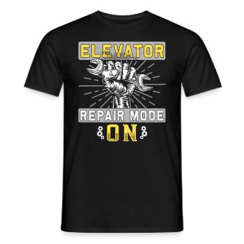 Elevator Inspector - Elevator Mechanic - Men's T-Shirt - black - Front - AI Model Male 178 light (178cm)