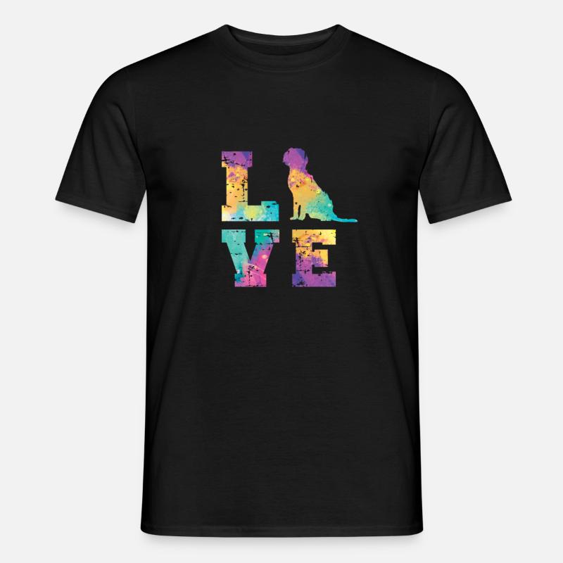 Munsterlander Love - Männer T-Shirt - Schwarz
