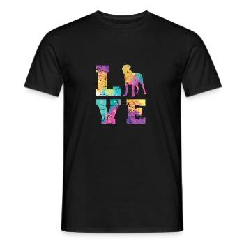 Boerboel Love - T-shirt homme - noir - Devant - AI Model Male 178 light (178cm)