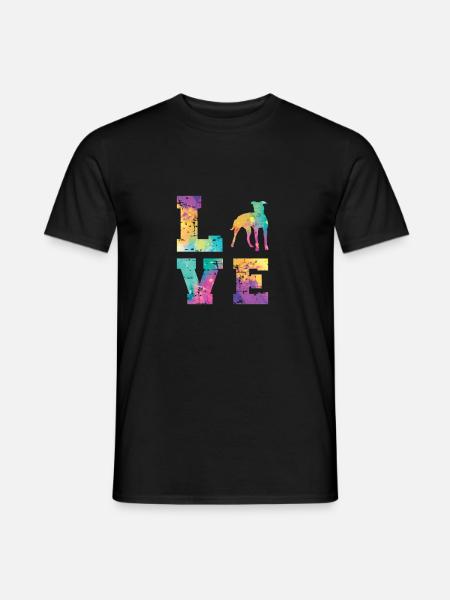 Greyhound Love - Men's T-Shirt - black