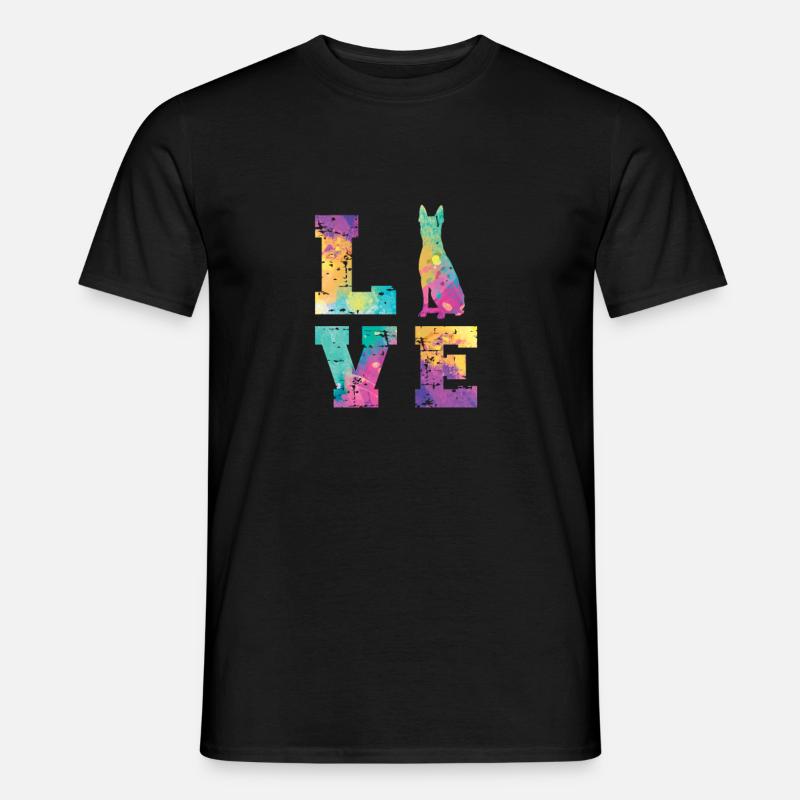 Boston Terrier Love - Männer T-Shirt - Schwarz