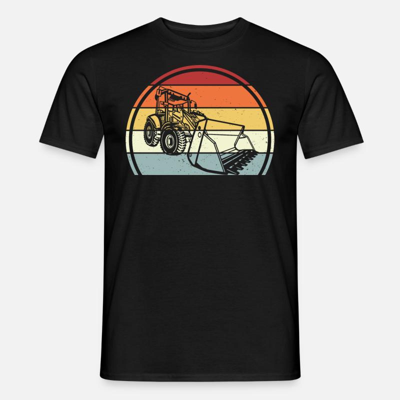 Bagger - Männer T-Shirt - Schwarz