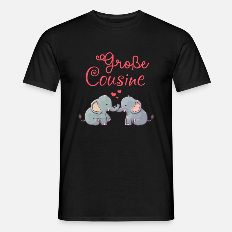 Große Cousine - Männer T-Shirt - Schwarz