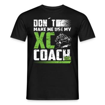XC running present for men and women - Men's T-Shirt - black - Front - AI Model Male 178 light (178cm)