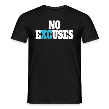 XC running present for men and women - Men's T-Shirt - black - Front - AI Model Male 178 light (178cm)
