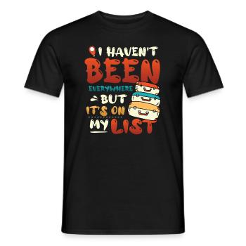 Je ne suis pas encore allé partout - T-shirt homme - noir - Devant - AI Model Male 178 light (178cm)
