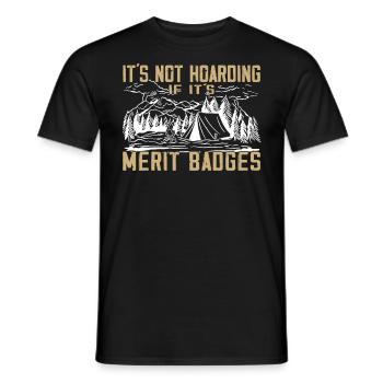 Camping Scoutmaster - Drôle de chef scout - T-shirt homme - noir - Devant - AI Model Male 178 light (178cm)