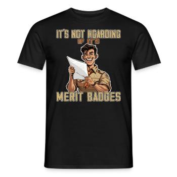 Camping Scoutmaster - Drôle de chef scout - T-shirt homme - noir - Devant - AI Model Male 178 light (178cm)