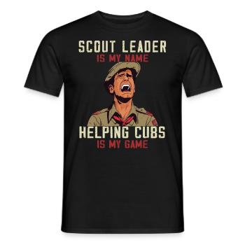 Camping Scoutmaster - Drôle de chef scout - T-shirt homme - noir - Devant - AI Model Male 178 light (178cm)