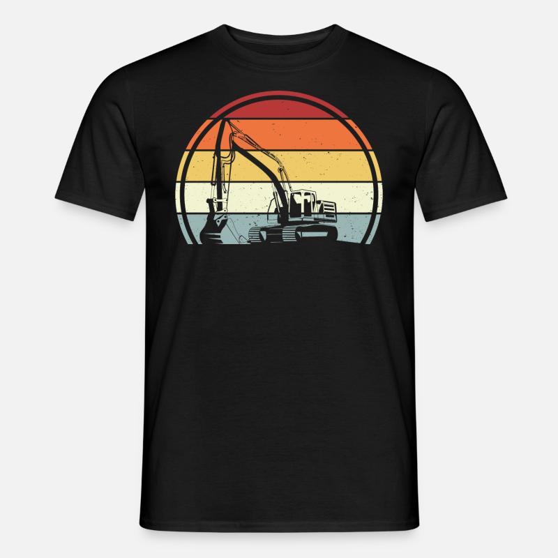 Bagger - Männer T-Shirt - Schwarz