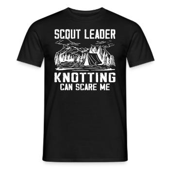 Camping Scoutisme - Drôle de guide scout - T-shirt homme - noir - Devant - AI Model Male 178 light (178cm)