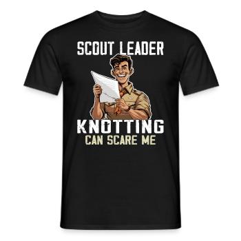 Camping Scoutisme - Drôle de guide scout - T-shirt homme - noir - Devant - AI Model Male 178 light (178cm)