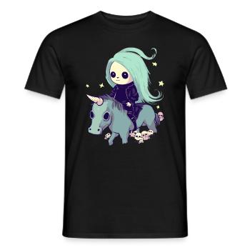 Pastel Goth Kawaii Sweet - Men's T-Shirt - black - Front - AI Model Male 178 light (178cm)