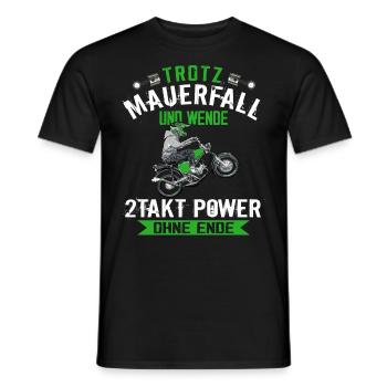 Lustiger Spruch Simsonfahrer S50 S51 Simme Moped - Männer T-Shirt - Schwarz - Vorne - AI Model Male 178 light (178cm)