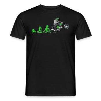 Evolution Simsonfahrer S50 S51 Simme Moped - Männer T-Shirt - Schwarz - Vorne - AI Model Male 178 light (178cm)