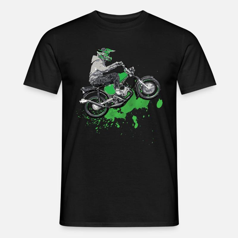 Simsonfahrer S50 S51 Simme Moped - Männer T-Shirt - Schwarz