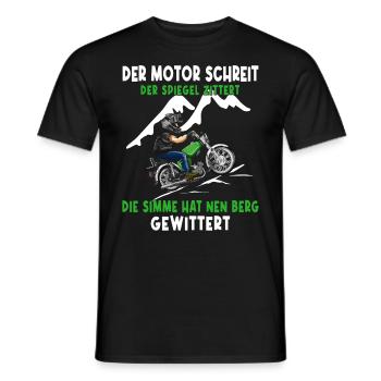 Lustiger Spruch Simsonfahrer S50 S51 Simme Moped - Männer T-Shirt - Schwarz - Vorne - AI Model Male 178 light (178cm)