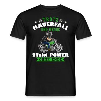 Lustiger Spruch Simsonfahrer S50 S51 Simme Moped - Männer T-Shirt - Schwarz - Vorne - AI Model Male 178 light (178cm)