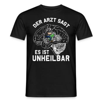 Lustiger Spruch Simsonfahrer S50 S51 Simme Moped - Männer T-Shirt - Schwarz - Vorne - AI Model Male 178 light (178cm)
