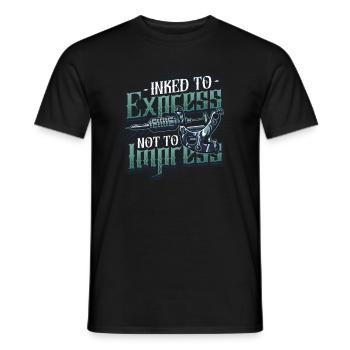 Encré pour exprimer, pas pour impressionner le tatouage - T-shirt homme - noir - Devant - AI Model Male 178 light (178cm)