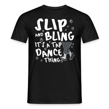 Funny Tap Dancing - Tap Dance - Männer T-Shirt - Schwarz - Vorne - AI Model Male 178 light (178cm)