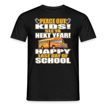 School bus attendant - school bus driver - Men's T-Shirt - black - Front - AI Model Male 178 light (178cm)