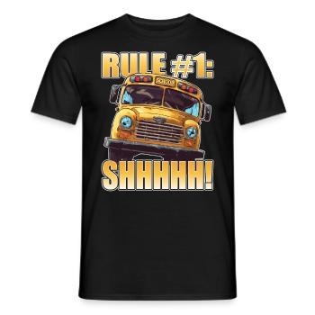 School bus attendant - school bus driver - Men's T-Shirt - black - Front - AI Model Male 178 light (178cm)