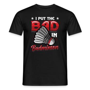 The Bath In Badminton - Men's T-Shirt - black - Front - AI Model Male 178 light (178cm)