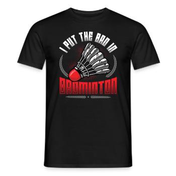 The Bath In Badminton - Men's T-Shirt - black - Front - AI Model Male 178 light (178cm)
