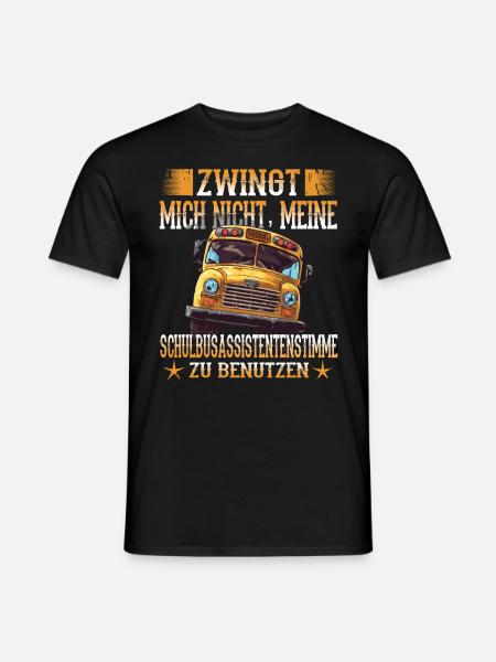 Schulbuswärter - Schulbusfahrer - Männer T-Shirt - Schwarz