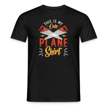 Charpentier - c’est mon seul outil - T-shirt homme - noir - Devant - AI Model Male 178 light (178cm)