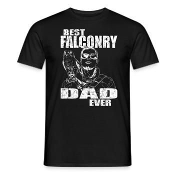 Falconer Peregrine Falcon Vintage Falconry - Men's T-Shirt - black - Front - AI Model Male 178 light (178cm)