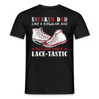 "Sneaker Dad, Aber Mehr Spitzen-Tastic" Lustiger - Männer T-Shirt - Schwarz - Vorne - AI Model Male 178 light (178cm)