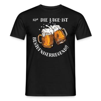 Besäufniserregend - Männer T-Shirt - Schwarz - Vorne - AI Model Male 178 light (178cm)
