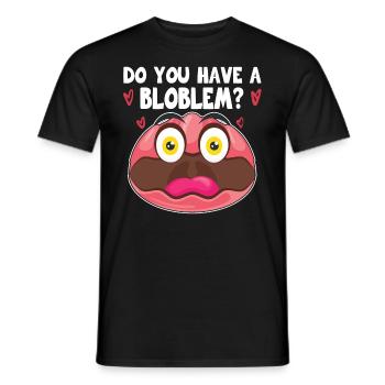Costume de Blobfish - Visage de poisson Blob laid - - T-shirt homme - noir - Devant - AI Model Male 178 light (178cm)