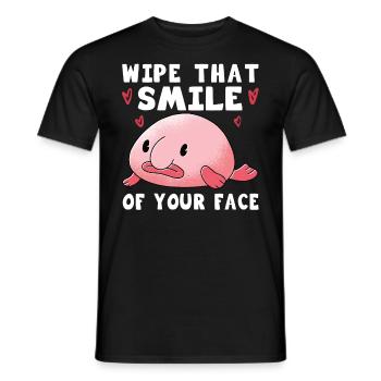 Blobfish Kostüm - Hässliches Blob Fischgesicht - - Männer T-Shirt - Schwarz - Vorne - AI Model Male 178 light (178cm)