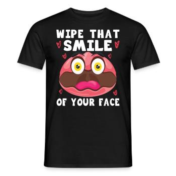 Blobfish Kostüm - Hässliches Blob Fischgesicht - - Männer T-Shirt - Schwarz - Vorne - AI Model Male 178 light (178cm)