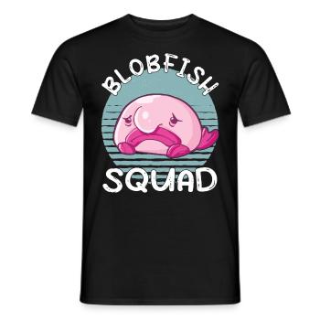 Blobfish Kostüm - Hässliches Blob Fischgesicht - - Männer T-Shirt - Schwarz - Vorne - AI Model Male 178 light (178cm)