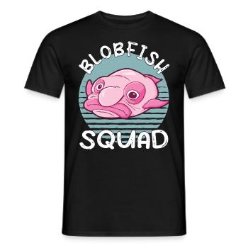 Costume de Blobfish - Visage de poisson Blob laid - - T-shirt homme - noir - Devant - AI Model Male 178 light (178cm)