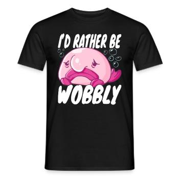 Costume de Blobfish - Visage de poisson Blob laid - - T-shirt homme - noir - Devant - AI Model Male 178 light (178cm)