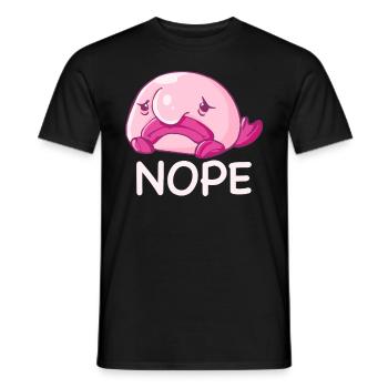 Blobfish Kostüm - Hässliches Blob Fischgesicht - - Männer T-Shirt - Schwarz - Vorne - AI Model Male 178 light (178cm)