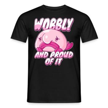 Blobfish Kostüm - Hässliches Blob Fischgesicht - - Männer T-Shirt - Schwarz - Vorne - AI Model Male 178 light (178cm)