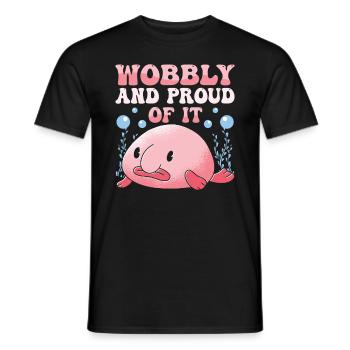 Blobfish Kostüm - Hässliches Blob Fischgesicht - - Männer T-Shirt - Schwarz - Vorne - AI Model Male 178 light (178cm)