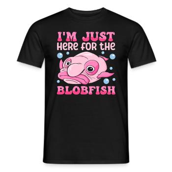 Blobfish Kostüm - Hässliches Blob Fischgesicht - - Männer T-Shirt - Schwarz - Vorne - AI Model Male 178 light (178cm)