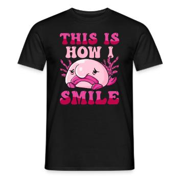 Costume de Blobfish - Visage de poisson Blob laid - - T-shirt homme - noir - Devant - AI Model Male 178 light (178cm)